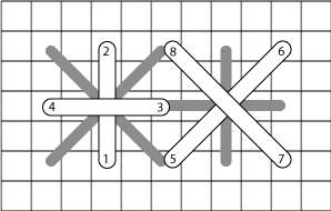 Reversed Double Cross - Step 2