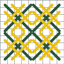 Woven Cross - Color Sample 4